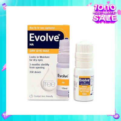 EVOLVE Ha Dry Eye Max (Moisture For Dry Eyes, 350 Doses) 10ml