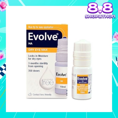 EVOLVE Ha Dry Eye Max (Moisture For Dry Eyes, 350 Doses) 10ml