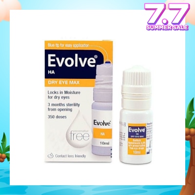 EVOLVE Ha Dry Eye Max (Moisture For Dry Eyes, 350 Doses) 10ml