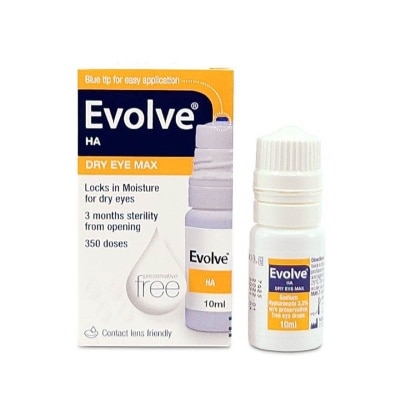 EVOLVE Ha Dry Eye Max (Moisture For Dry Eyes, 350 Doses) 10ml