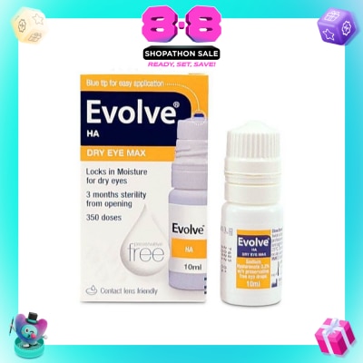 EVOLVE - Ha Dry Eye Max (Moisture For Dry Eyes, 350 Doses) 10ml
