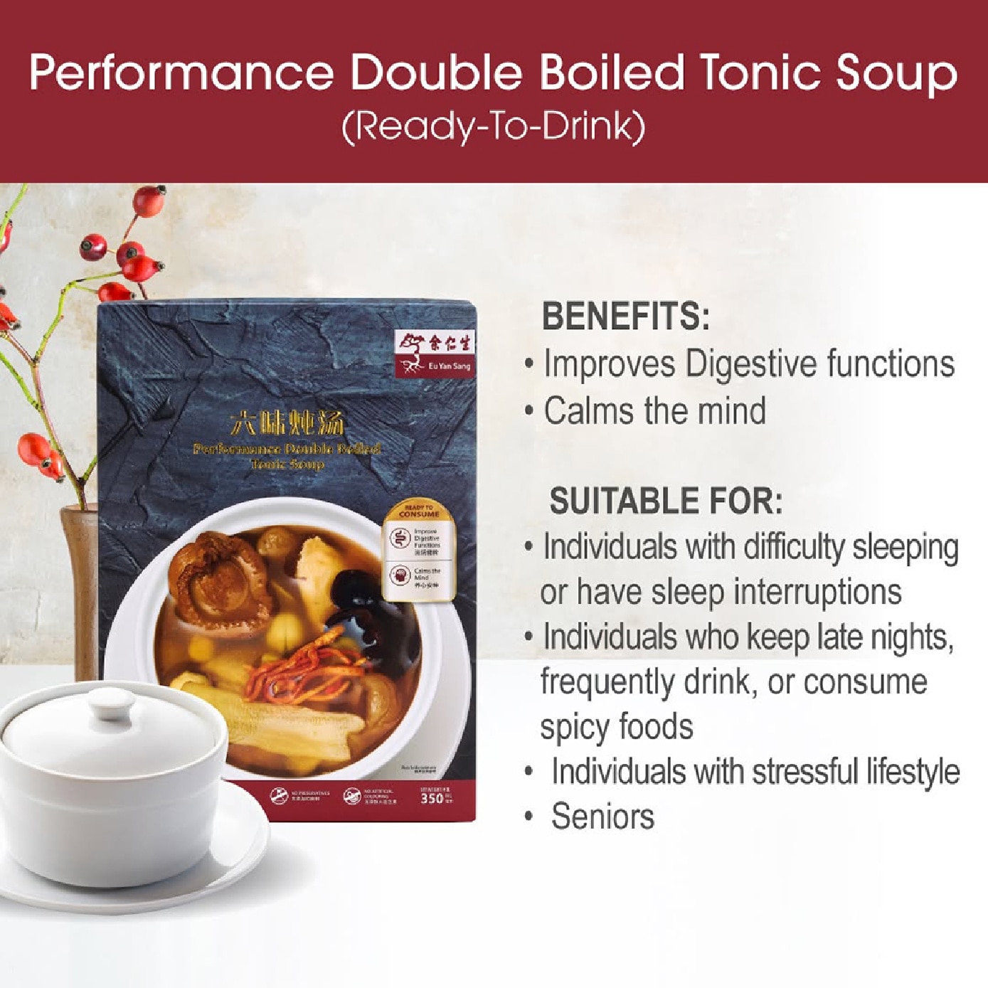 Performance Double Boiled Tonic Soup Ready to Drink 350ml