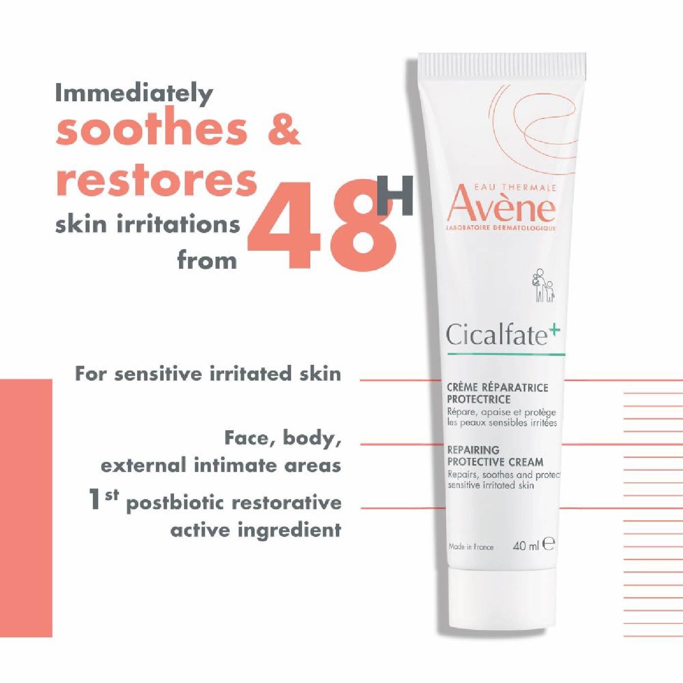 Cicalfate+ Restorative Protective Cream (For Sensitive Skin) 40ml