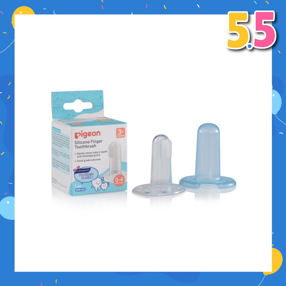 Silicone Finger Toothbrush (For Babies From 3 Months Onwards, Or 0-4 Milk Teeth) 1s