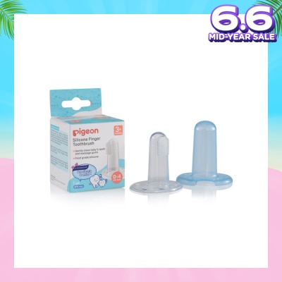 PIGEON Silicone Finger Toothbrush (For Babies From 3 Months Onwards, Or 0-4 Milk Teeth) 1s