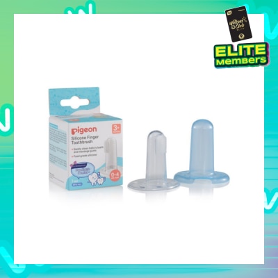 PIGEON Silicone Finger Toothbrush (For Babies From 3 Months Onwards, Or 0-4 Milk Teeth) 1s