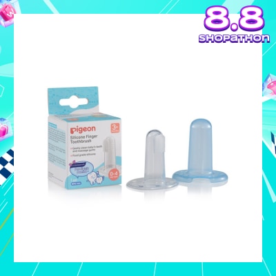 PIGEON Silicone Finger Toothbrush (For Babies From 3 Months Onwards, Or 0-4 Milk Teeth) 1s