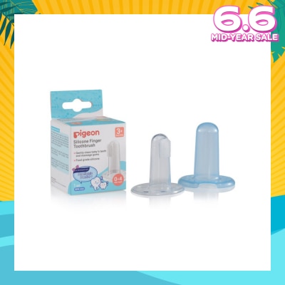 PIGEON Silicone Finger Toothbrush (For Babies From 3 Months Onwards, Or 0-4 Milk Teeth) 1s