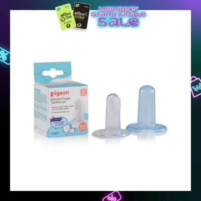 PIGEON Silicone Finger Toothbrush (For Babies From 3 Months Onwards, Or 0-4 Milk Teeth) 1s