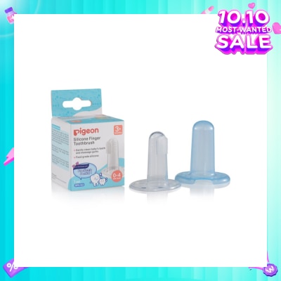 PIGEON Silicone Finger Toothbrush (For Babies From 3 Months Onwards, Or 0-4 Milk Teeth) 1s