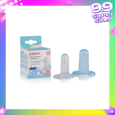 PIGEON Silicone Finger Toothbrush (For Babies From 3 Months Onwards, Or 0-4 Milk Teeth) 1s