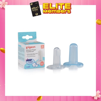 PIGEON Silicone Finger Toothbrush (For Babies From 3 Months Onwards, Or 0-4 Milk Teeth) 1s