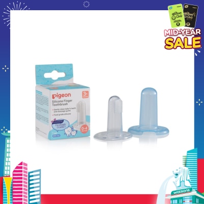 PIGEON Silicone Finger Toothbrush (For Babies From 3 Months Onwards, Or 0-4 Milk Teeth) 1s
