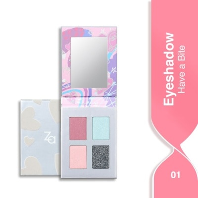 ZA Picnic Time Eyeshadow (01), Velvet Matte Texture, Long Lasting 4.8g