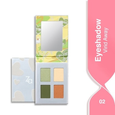 ZA Picnic Time Eyeshadow (02), Velvet Matte Texture, Long Lasting 4.8g