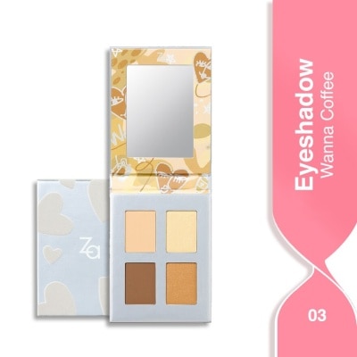 ZA Picnic Time Eyeshadow (03), Velvet Matte Texture, Long Lasting 4.8g