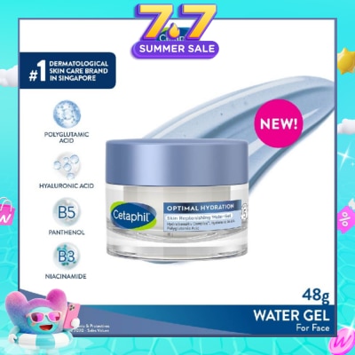 CETAPHIL - Optimal Hydration Skin Replenishing Water Gel (For Dry & Sensitive Skin) 48g