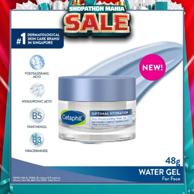 CETAPHIL - Optimal Hydration Skin Replenishing Water Gel (For Dry & Sensitive Skin) 48g