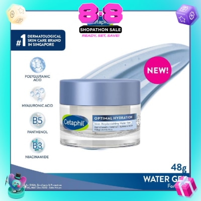CETAPHIL - Optimal Hydration Skin Replenishing Water Gel (For Dry & Sensitive Skin) 48g