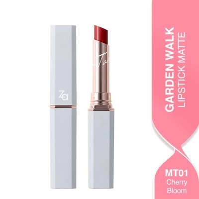 ZA Garden Walk Lipstick Matte (01 Cherry Bloom) 1s