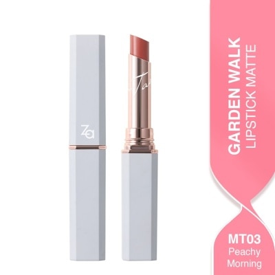 ZA Garden Walk Lipstick Matte (03 Peachy Morning) 1s