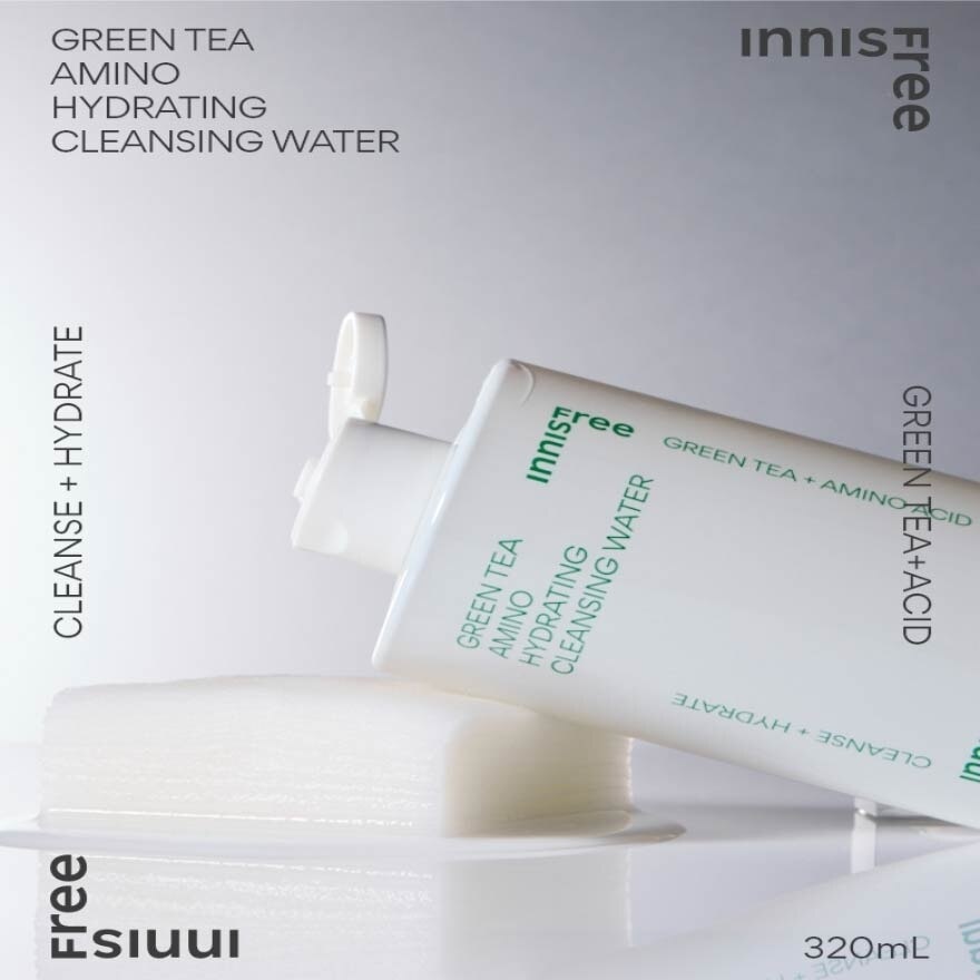 [XMAS GIFT] Green Tea Hydrating Amino Acid Cleansing Water (Low pH Value + Removes Makeup) 320ml