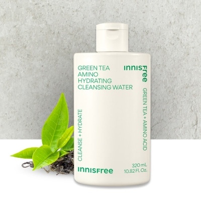 INNISFREE Green Tea Hydrating Amino Acid Cleansing Water (Low pH Value + Removes Makeup) 320ml