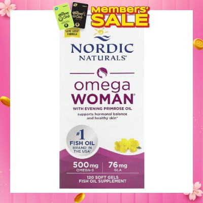 NORDIC NATURALS Omega Woman Fish Oil Softgel 120s
