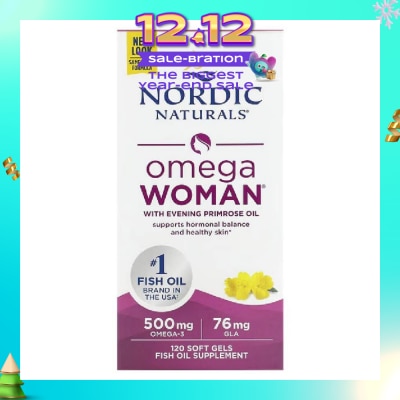 NORDIC NATURALS Omega Woman Fish Oil Softgel 120s (Expiry: Feb`2026)