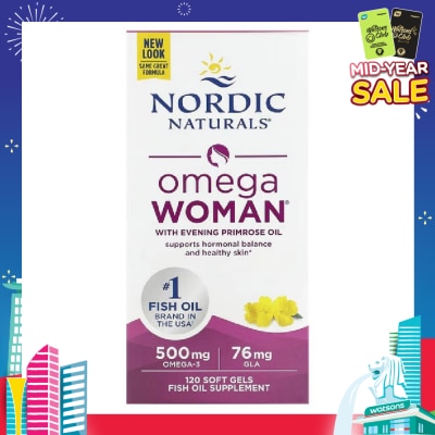 NORDIC NATURALS Omega Women Softgel (Promote Women’s Skin Health, Hormonal Balance And Overall Wellness) 120s