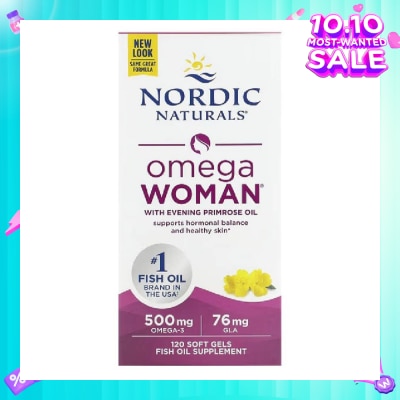 NORDIC NATURALS Omega Woman Fish Oil Softgel 120s (Expiry: Feb`2026)