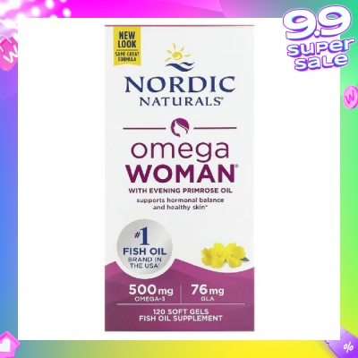 NORDIC NATURALS Omega Woman Fish Oil Softgel 120s (Expiry: Feb`2026)