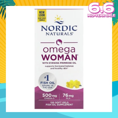 NORDIC NATURALS Omega Women Softgel (Promote Women’s Skin Health, Hormonal Balance And Overall Wellness) 120s