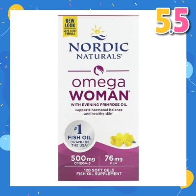 NORDIC NATURALS Omega Women Softgel (Promote Women’s Skin Health, Hormonal Balance And Overall Wellness) 120s