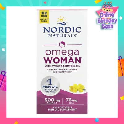 NORDIC NATURALS Omega Women Softgel (Promote Women’s Skin Health, Hormonal Balance And Overall Wellness) 120s
