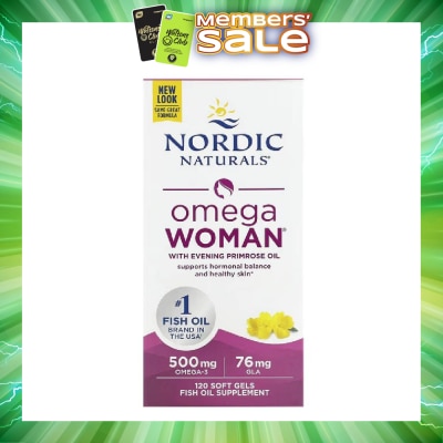 NORDIC NATURALS - Omega Woman Fish Oil Softgel 120s