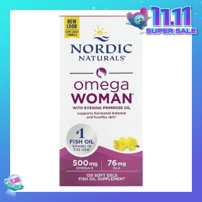 NORDIC NATURALS Omega Woman Fish Oil Softgel 120s (Expiry: Feb`2026)