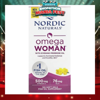 NORDIC NATURALS - Omega Woman Fish Oil Softgel 120s