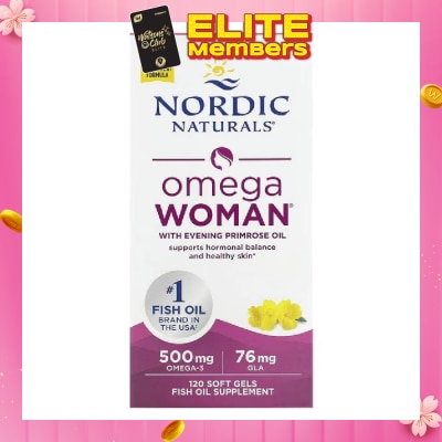 NORDIC NATURALS Omega Woman Fish Oil Softgel 120s