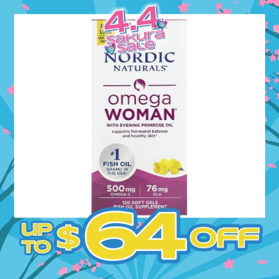 NORDIC NATURALS - Omega Woman Fish Oil Softgel 120s