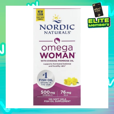 NORDIC NATURALS Omega Woman Fish Oil Softgel 120s (Expiry: Feb`2026)