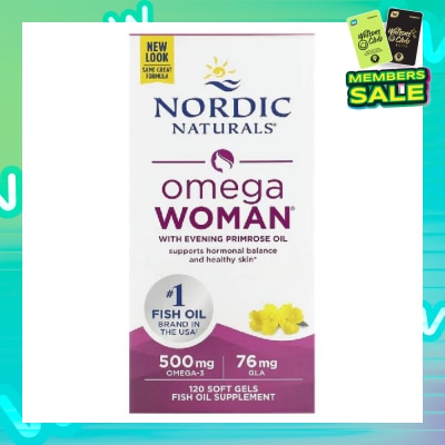 NORDIC NATURALS Omega Woman Fish Oil Softgel 120s (Expiry: Feb`2026)