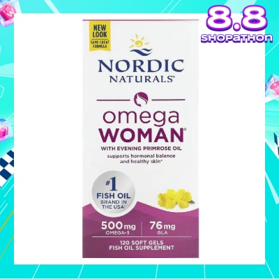 NORDIC NATURALS Omega Women Softgel (Promote Women’s Skin Health, Hormonal Balance And Overall Wellness) 120s
