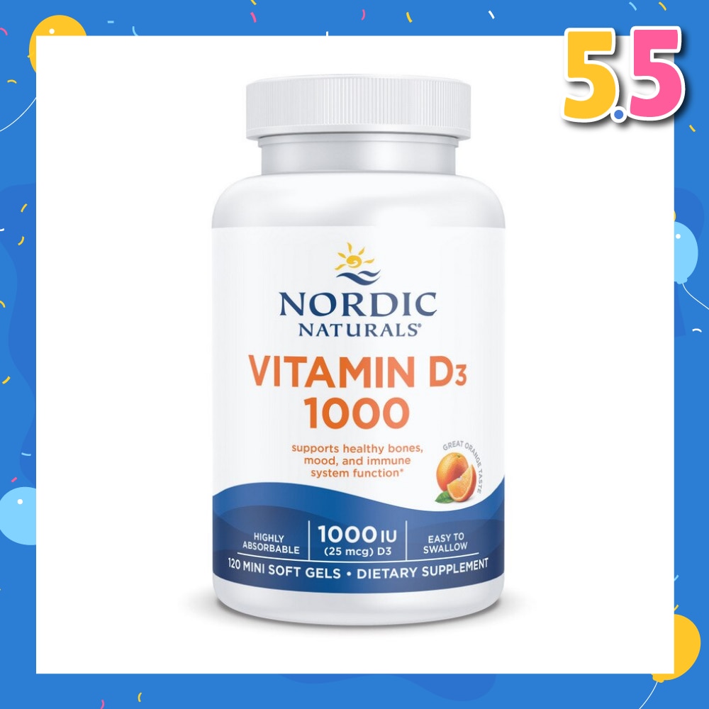 Vitamin D3 1000IU Softgel (Support Healthy Bones & Immune System Function) 120s
