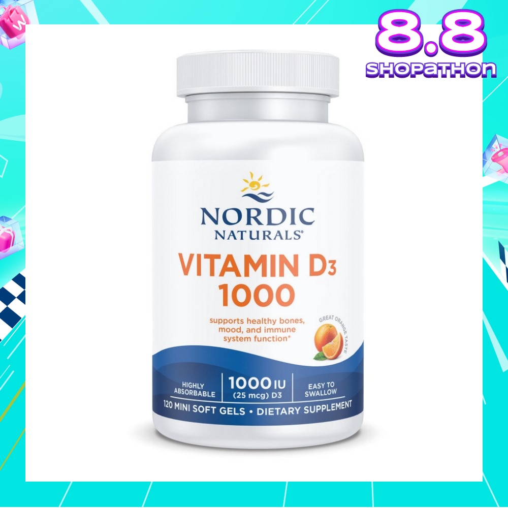 Vitamin D3 1000IU Softgel (Support Healthy Bones & Immune System Function) 120s