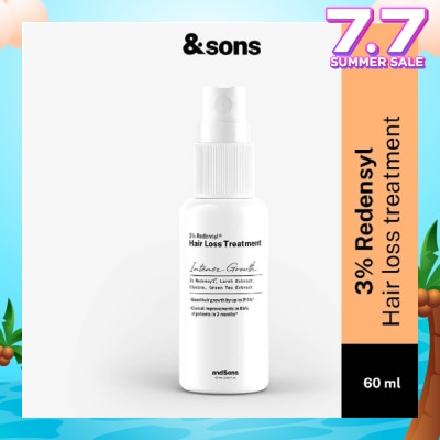 ANDSONS Hair Growth 3% Redensyl Hair Loss Treatment Serum (For Men's Hair Growth) 60ml)