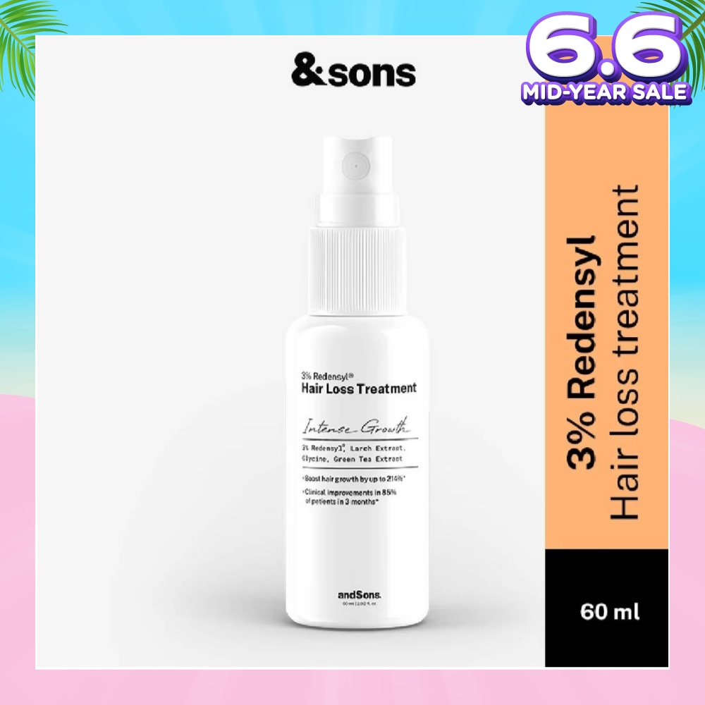 Hair Growth 3% Redensyl Hair Loss Treatment Serum (For Men's Hair Growth) 60ml)