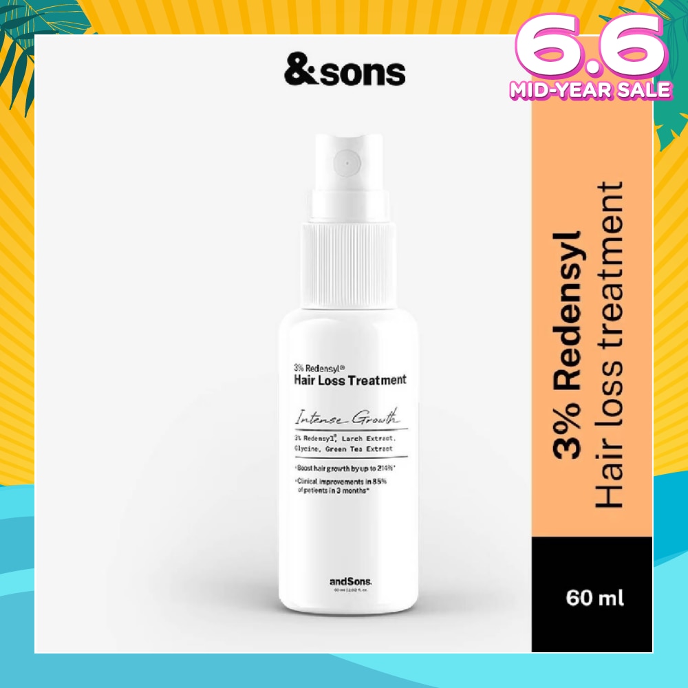 Hair Growth 3% Redensyl Hair Loss Treatment Serum (For Men's Hair Growth) 60ml)
