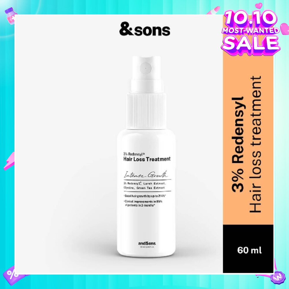 Hair Growth 3% Redensyl Hair Loss Treatment Serum (For Men's Hair Growth) 60ml)