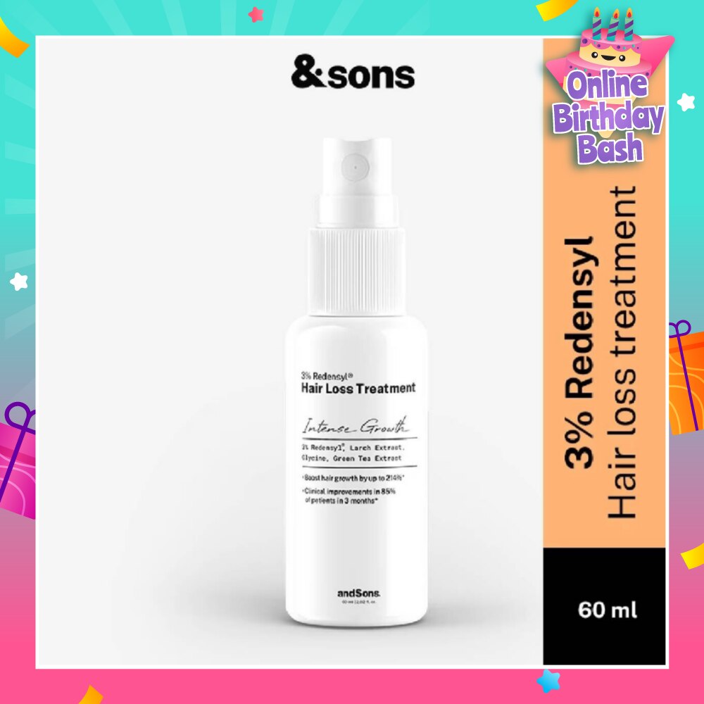 Hair Growth 3% Redensyl Hair Loss Treatment Serum (For Men's Hair Growth) 60ml)